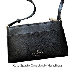 Kate Spade Black Leather Crossbody Bag